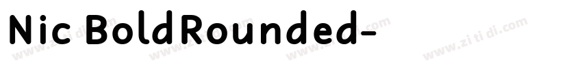 Nic BoldRounded字体转换